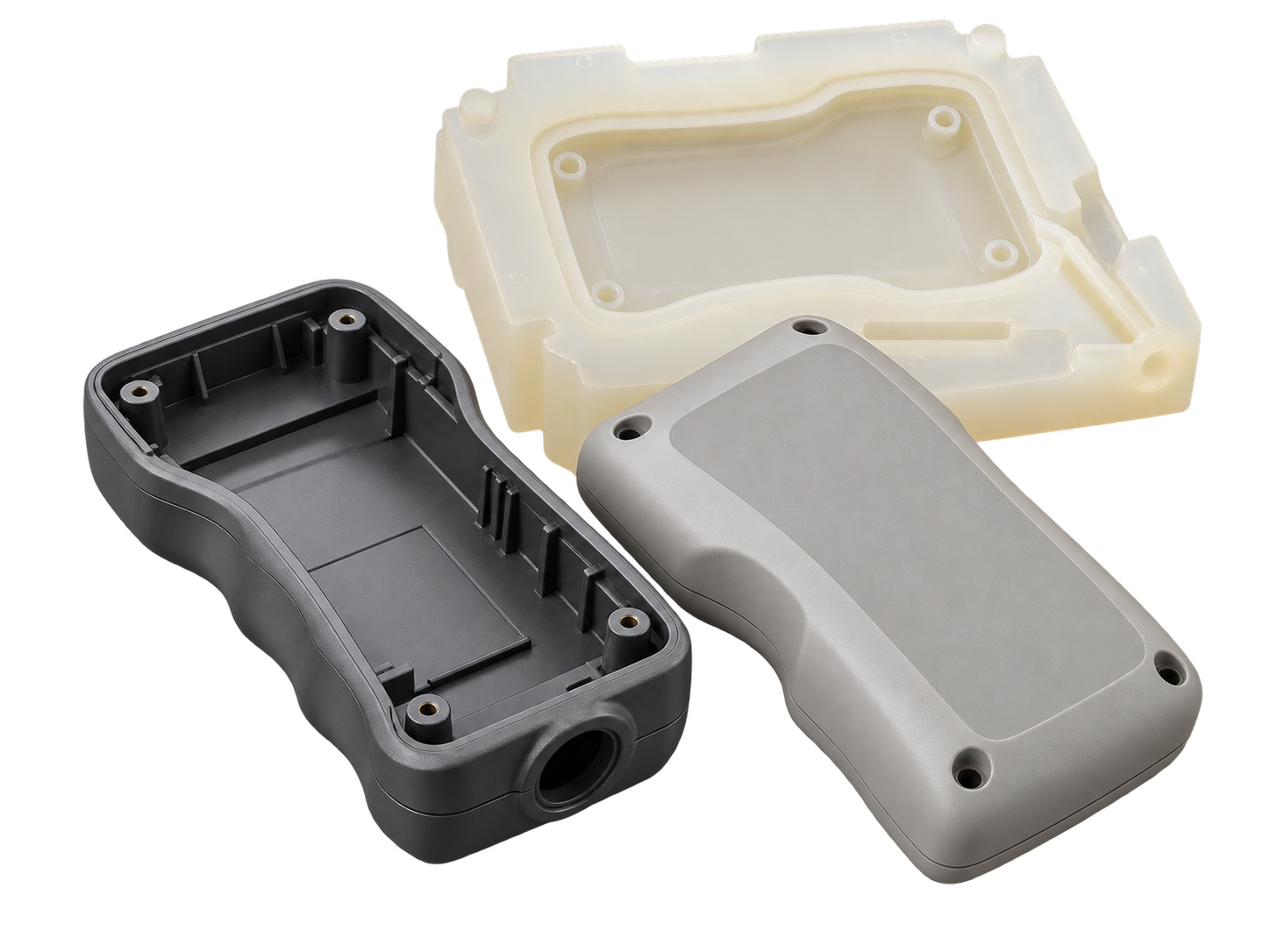 Cast prototype enclosure parts with a silicone mould